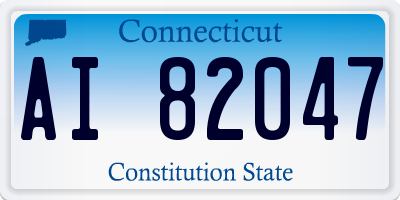 CT license plate AI82047