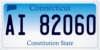 CT license plate AI82060