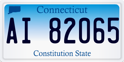 CT license plate AI82065