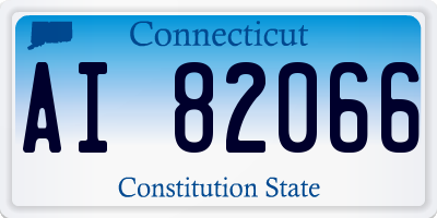 CT license plate AI82066
