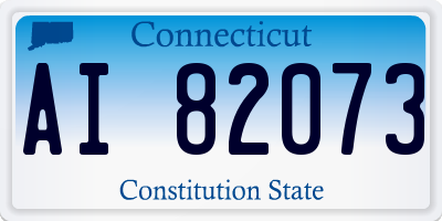 CT license plate AI82073