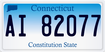 CT license plate AI82077