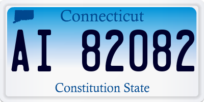 CT license plate AI82082
