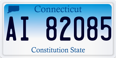 CT license plate AI82085