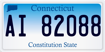 CT license plate AI82088
