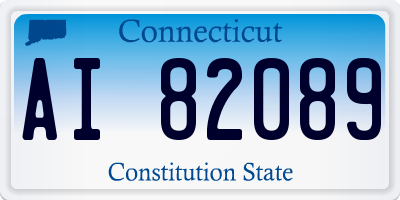 CT license plate AI82089