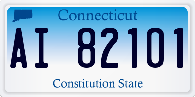 CT license plate AI82101