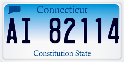 CT license plate AI82114