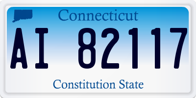 CT license plate AI82117