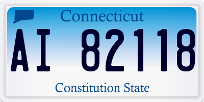 CT license plate AI82118