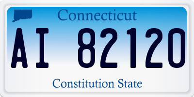 CT license plate AI82120