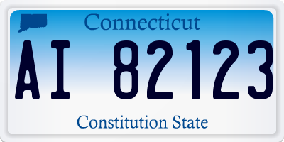 CT license plate AI82123