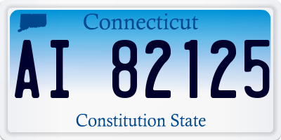 CT license plate AI82125