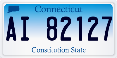 CT license plate AI82127