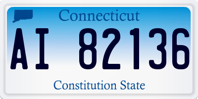 CT license plate AI82136