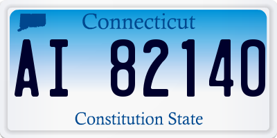 CT license plate AI82140