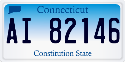 CT license plate AI82146