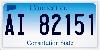 CT license plate AI82151