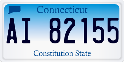 CT license plate AI82155