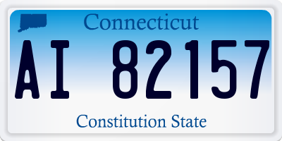 CT license plate AI82157