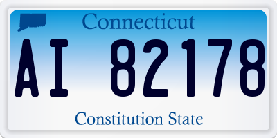 CT license plate AI82178