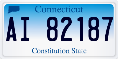 CT license plate AI82187