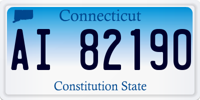 CT license plate AI82190