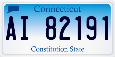 CT license plate AI82191