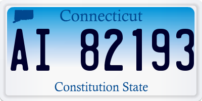 CT license plate AI82193