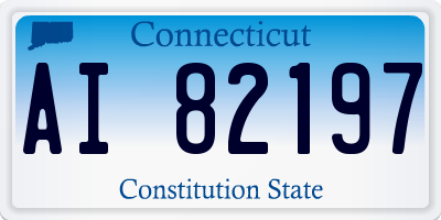 CT license plate AI82197