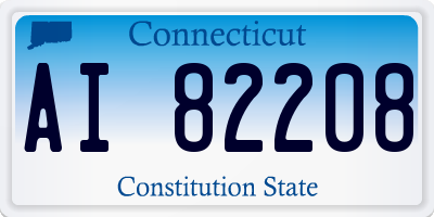CT license plate AI82208