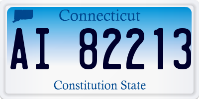 CT license plate AI82213