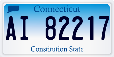 CT license plate AI82217