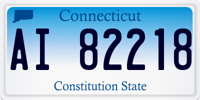 CT license plate AI82218