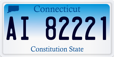 CT license plate AI82221