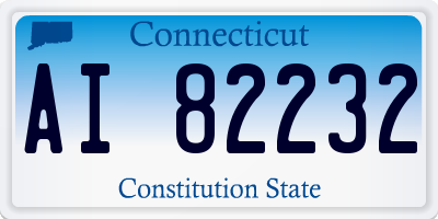 CT license plate AI82232