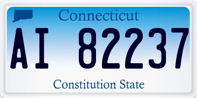CT license plate AI82237