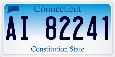 CT license plate AI82241