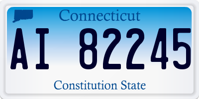 CT license plate AI82245