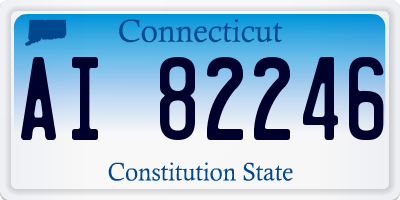 CT license plate AI82246