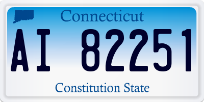 CT license plate AI82251
