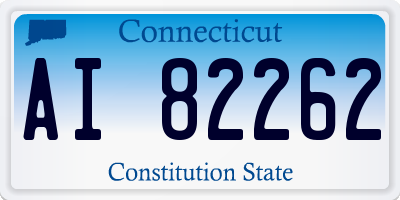 CT license plate AI82262