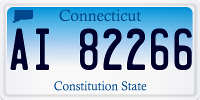 CT license plate AI82266