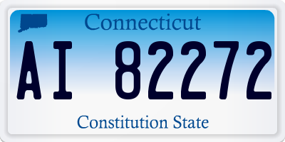 CT license plate AI82272