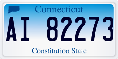 CT license plate AI82273