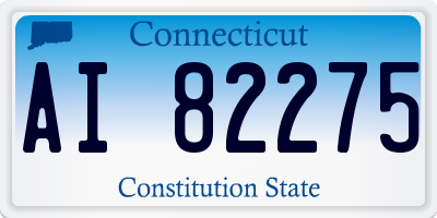 CT license plate AI82275