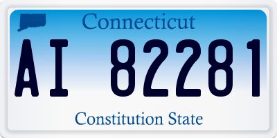 CT license plate AI82281