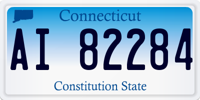 CT license plate AI82284