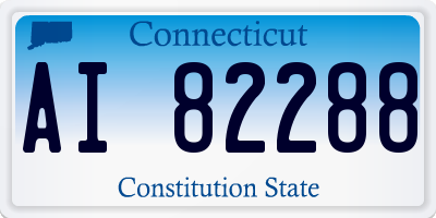 CT license plate AI82288