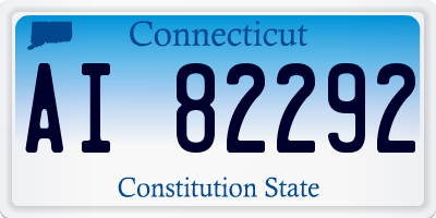 CT license plate AI82292